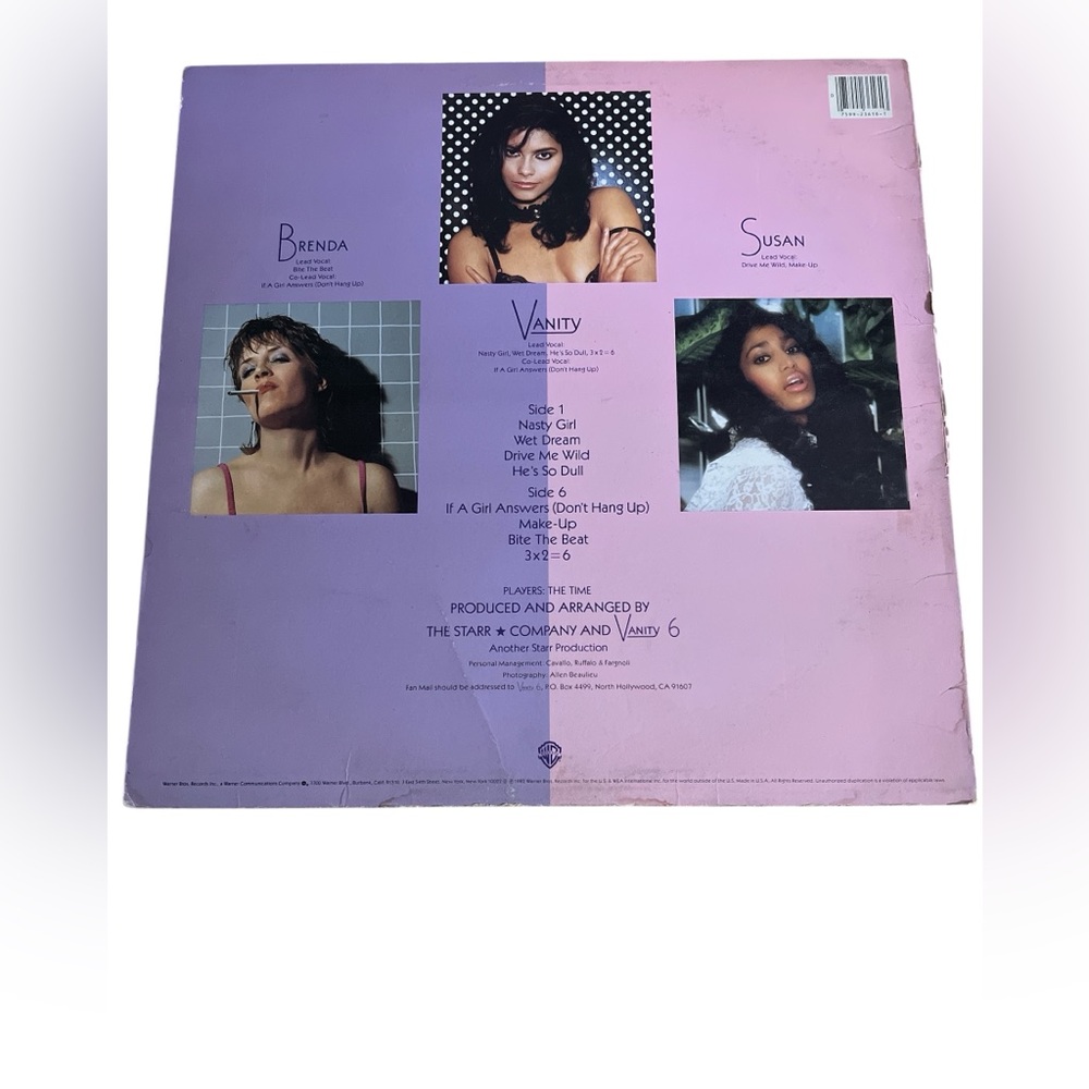 Vanity 6 Vinyl - Picture 2 of 2